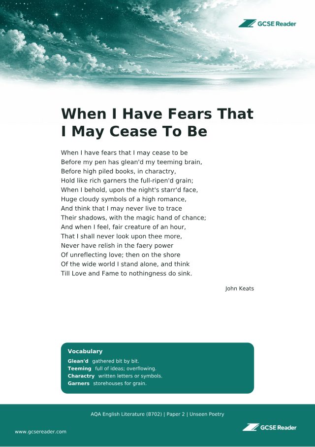 Open PDF: Composed upon Westminster Bridge, September 3, 1802 - William Wordsworth